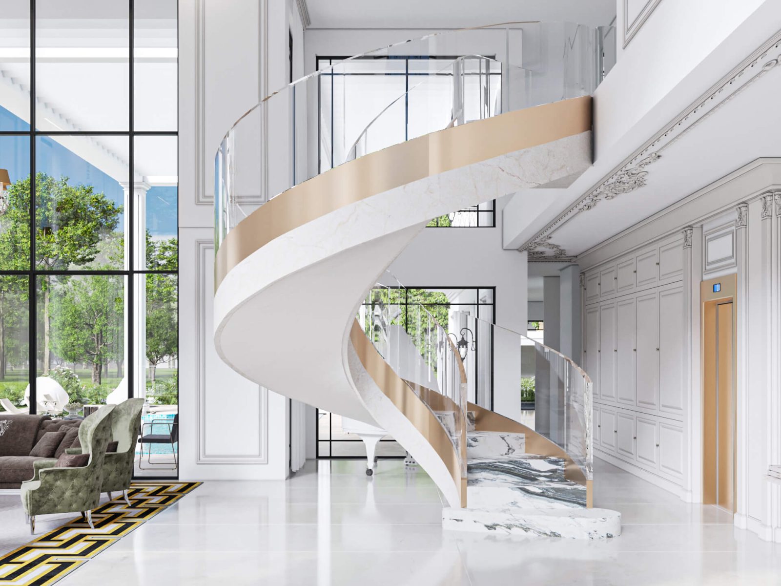 עיצוב פנים בלהבים